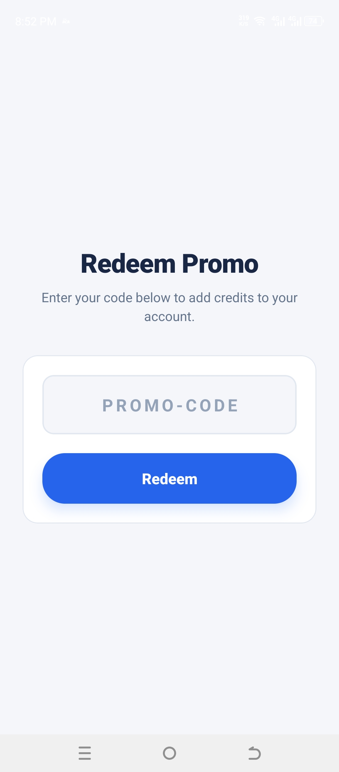 Promo codes